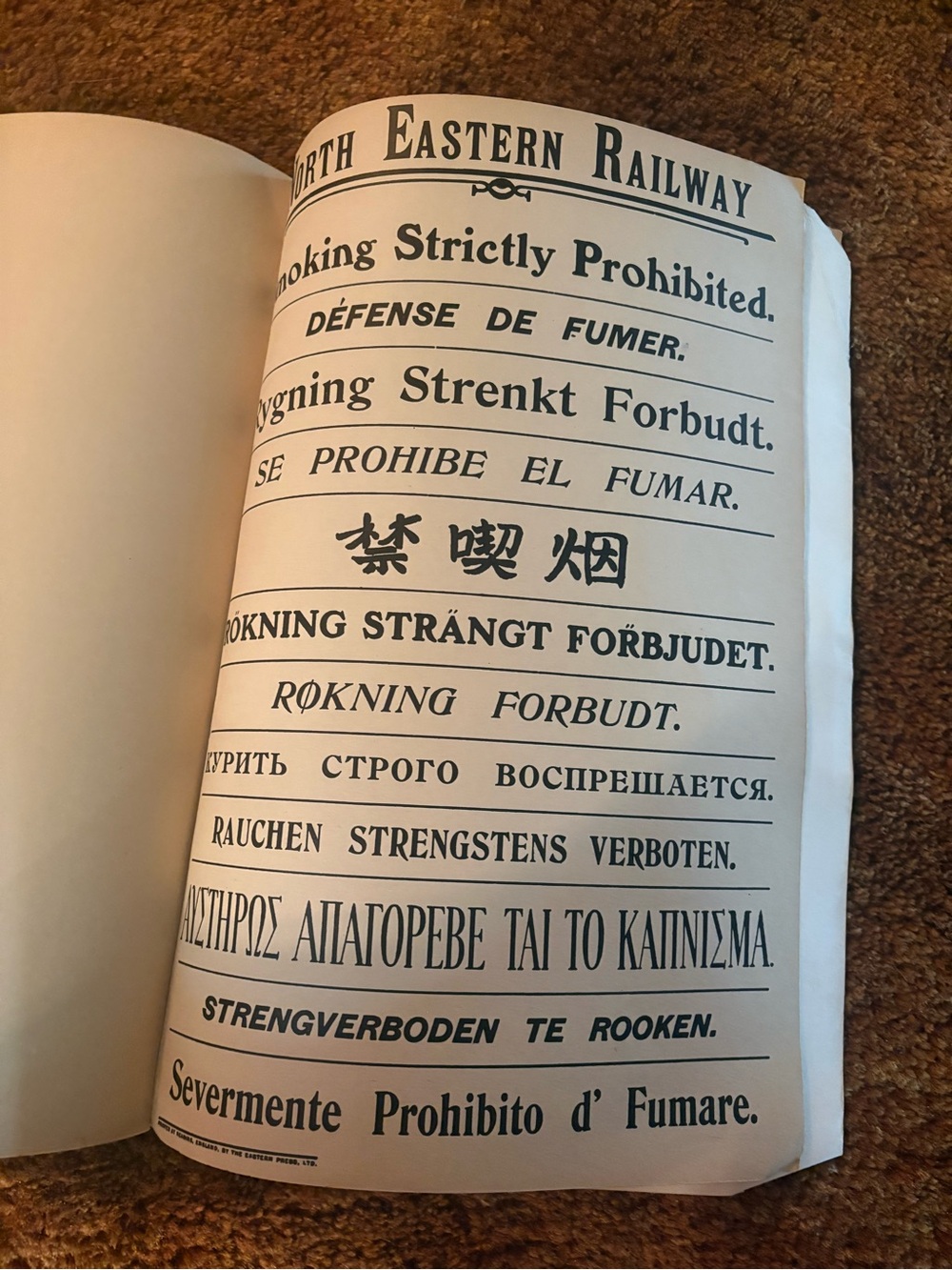 A Portfolio of Railway Notices Selected and Edited by E.W. Fenton